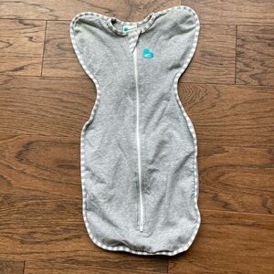 Love to Dream Newborn Original Swaddle Up - Gray Arms Up Zipper Swaddle